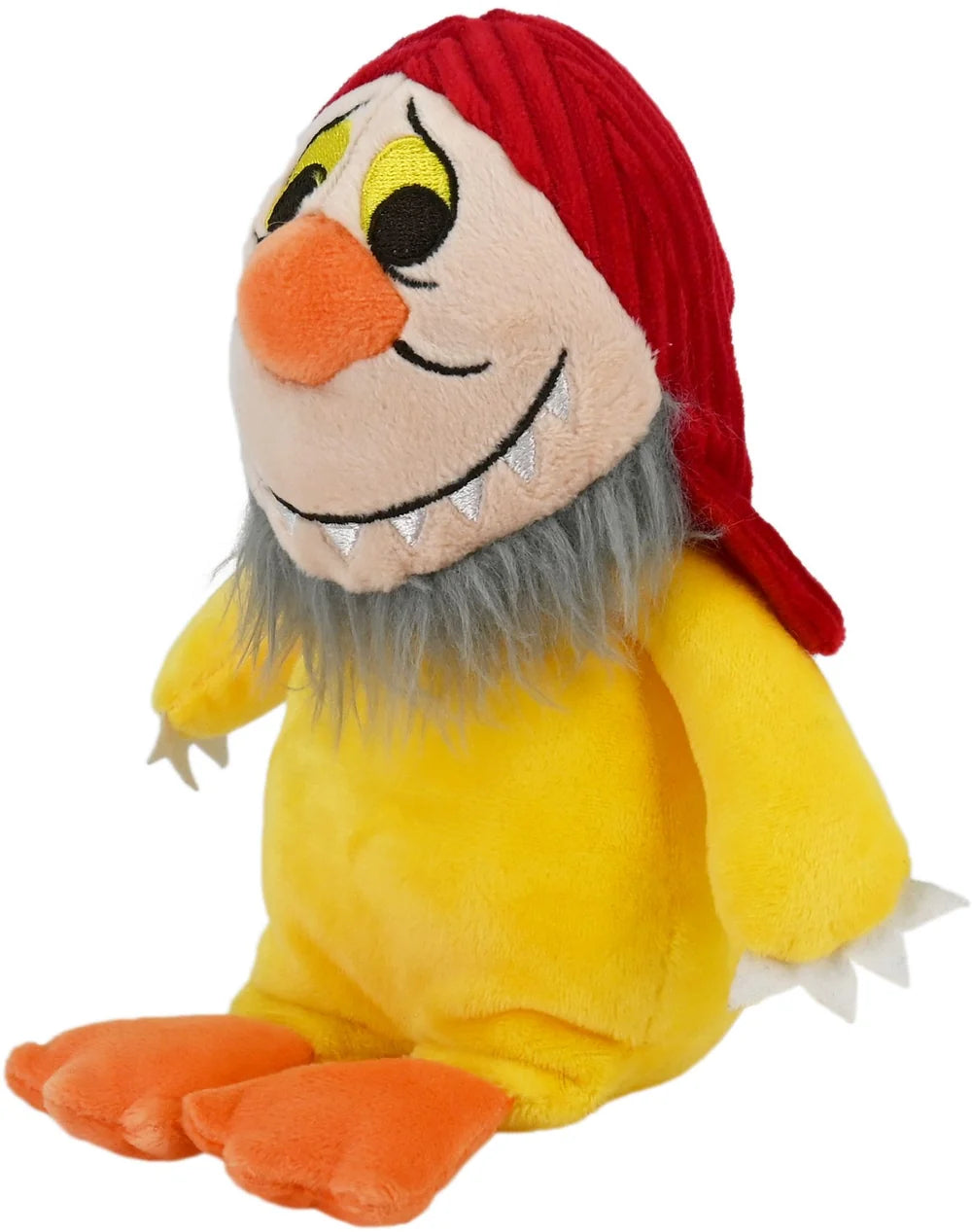 side angle view Tzippy Monster, Where the Wild Things Are Plush Toy on a white background