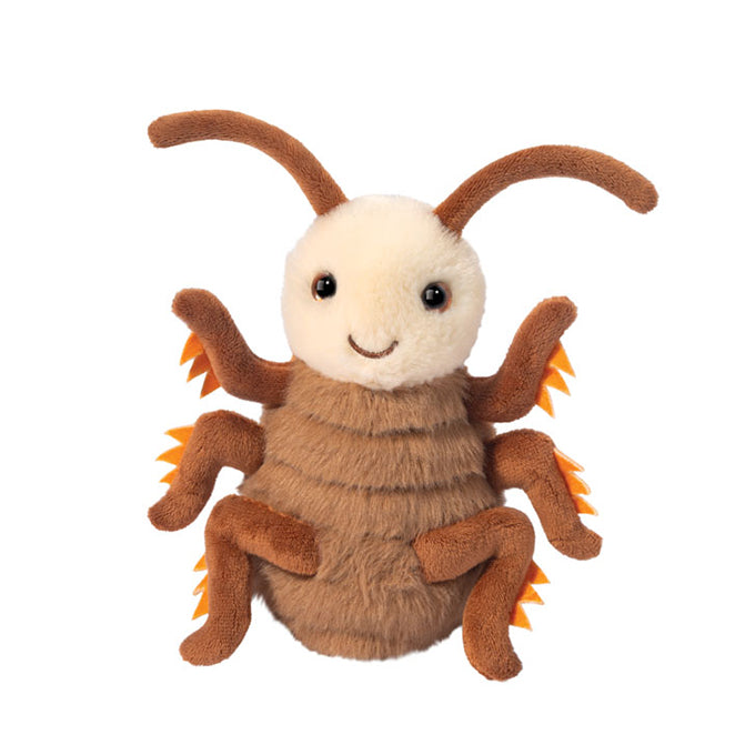 front view of rocco dancin cockroach plush toy