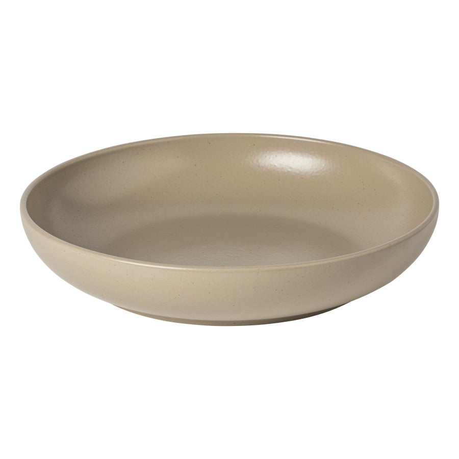 chestnut low serving bowl