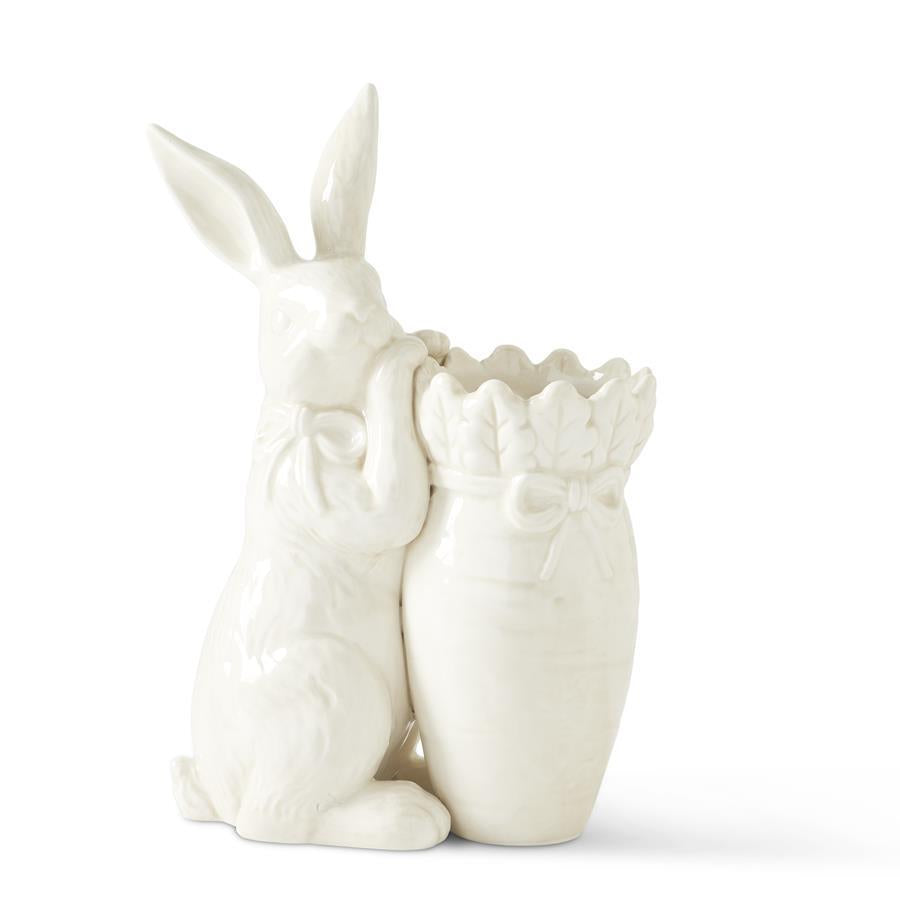 K & K Interiors - Bunny with Carrot Vase