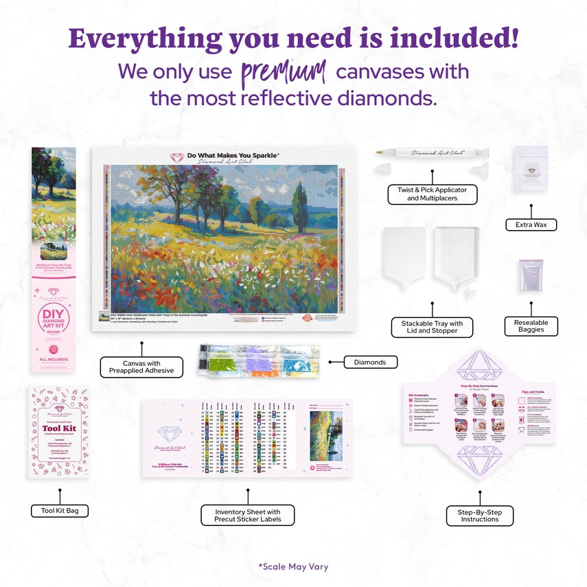 image of all the items included in the kit