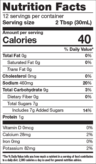 nutrition facts. for more information call 501-327-2182.