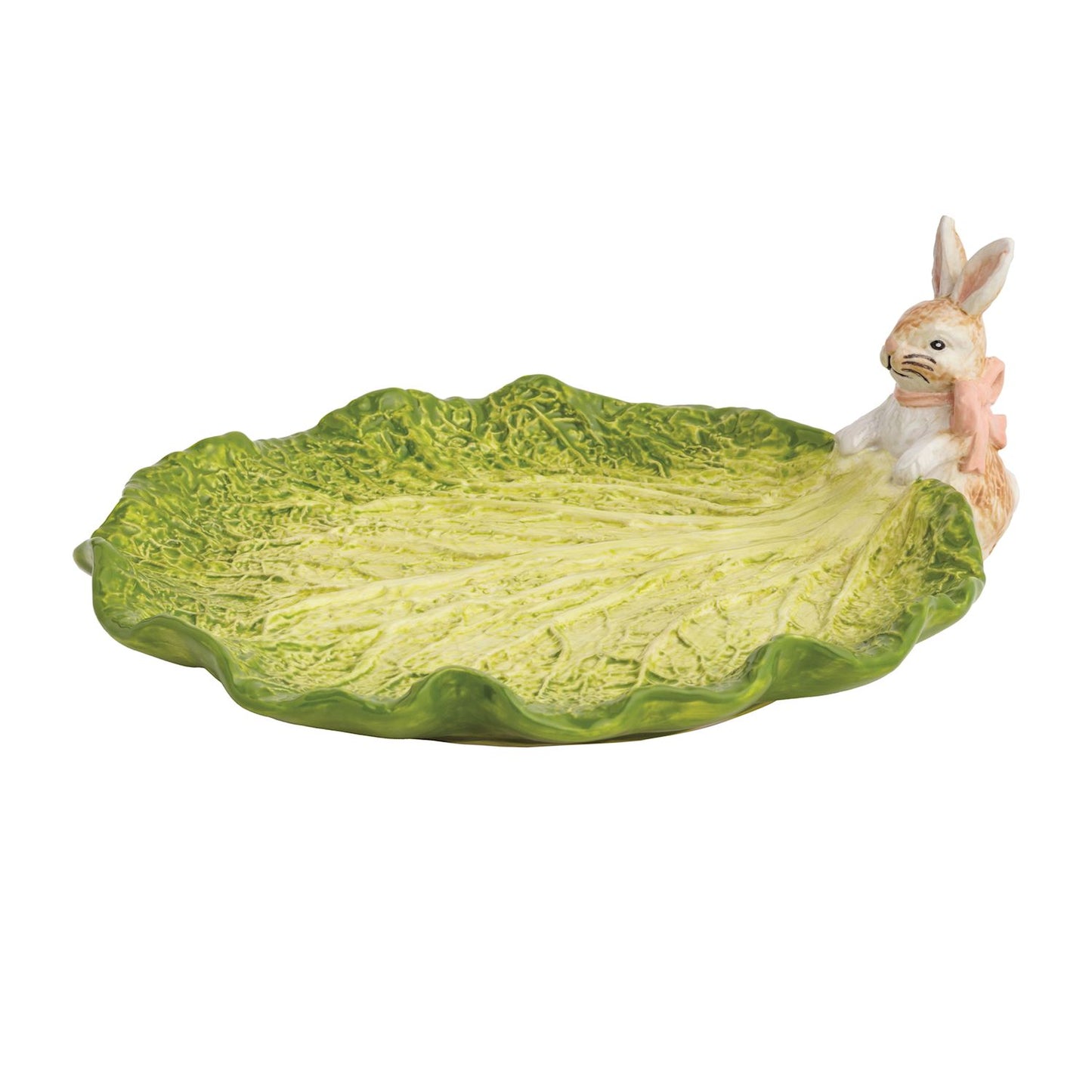 Bunny Cabbage Platter shown on a white background