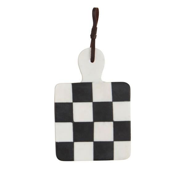 square black and white marble board