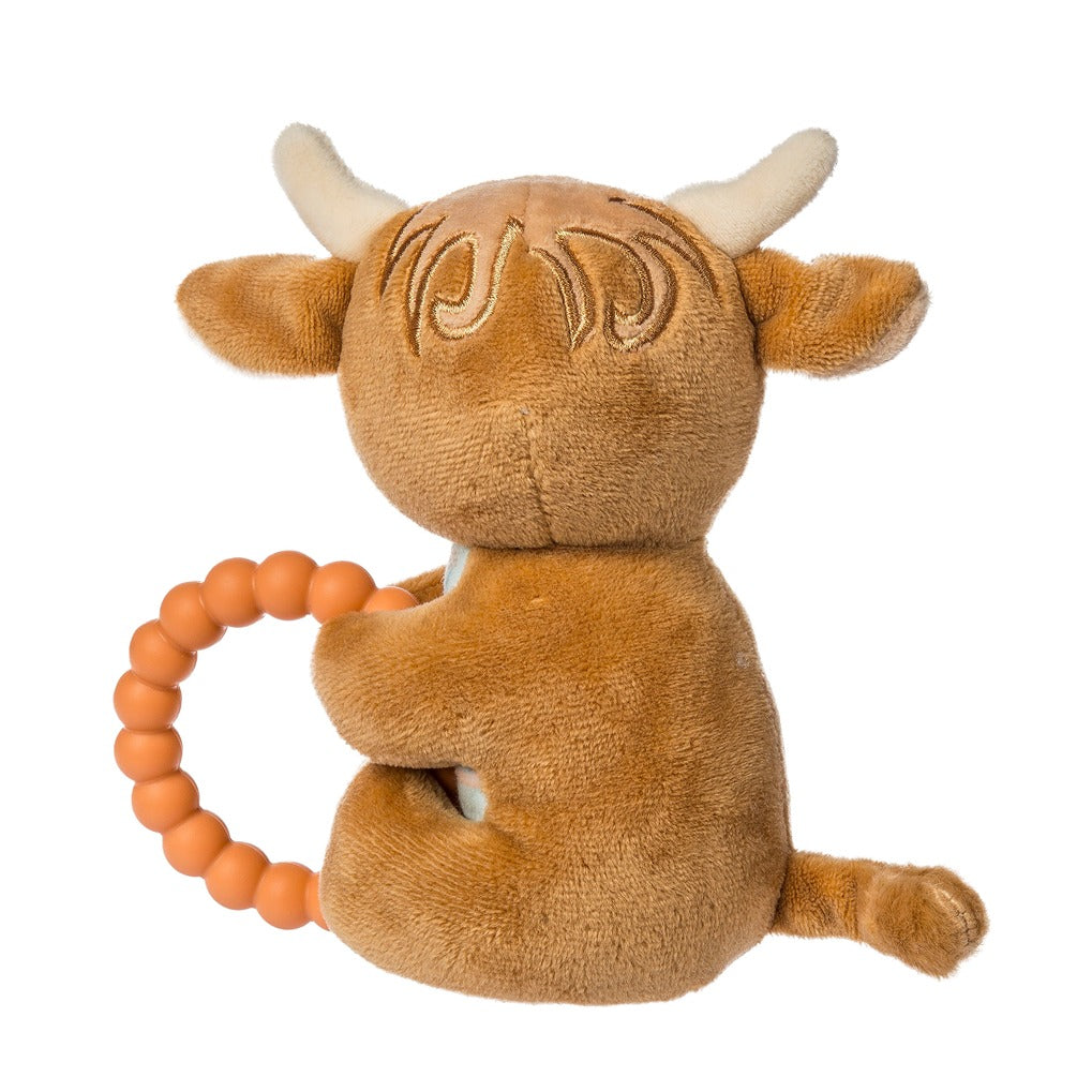 back view of Hetty Highland Cow Rattle