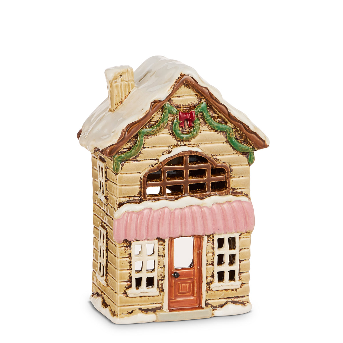 Pink Awning Ceramic House