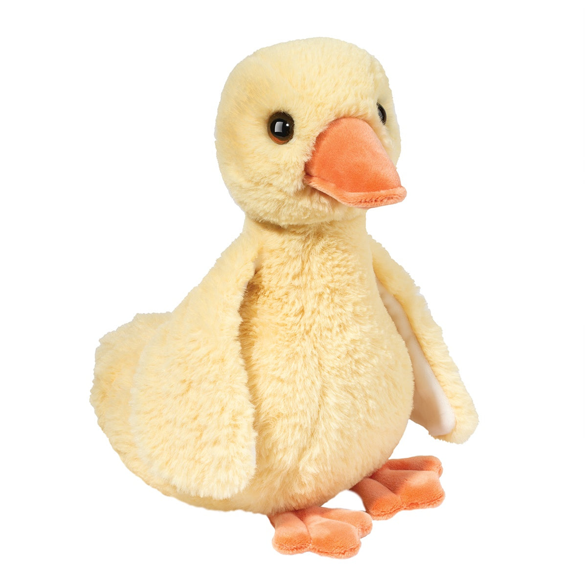 front view of dennie soft duck plush toy