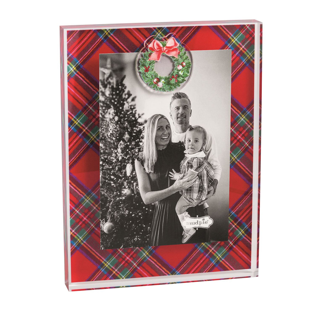 tatran acrylic frame with a wreath on a white background
