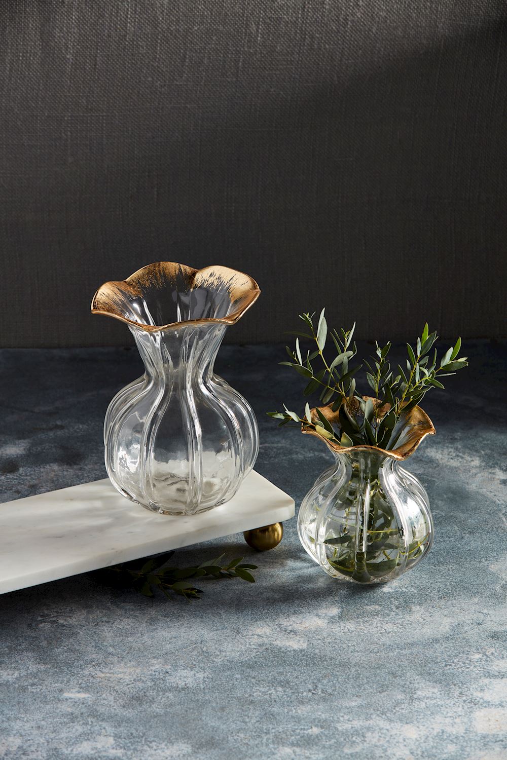 Glass Ruffle Glass online Vase