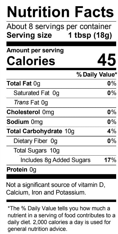 Nurtrition facts. Please call 501-327-2182 for more information.