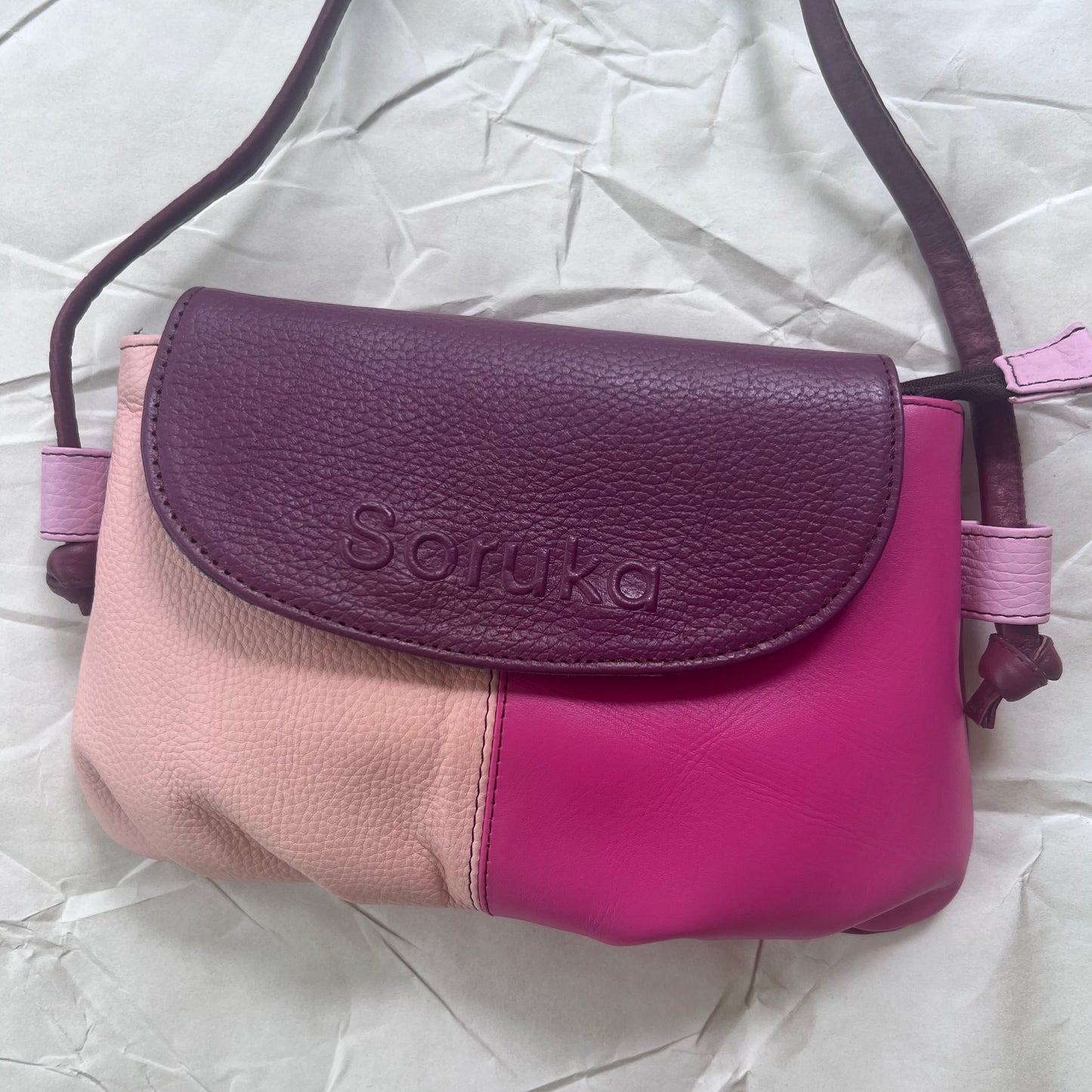 bubblegum Gianna Crossbody Purse without tab