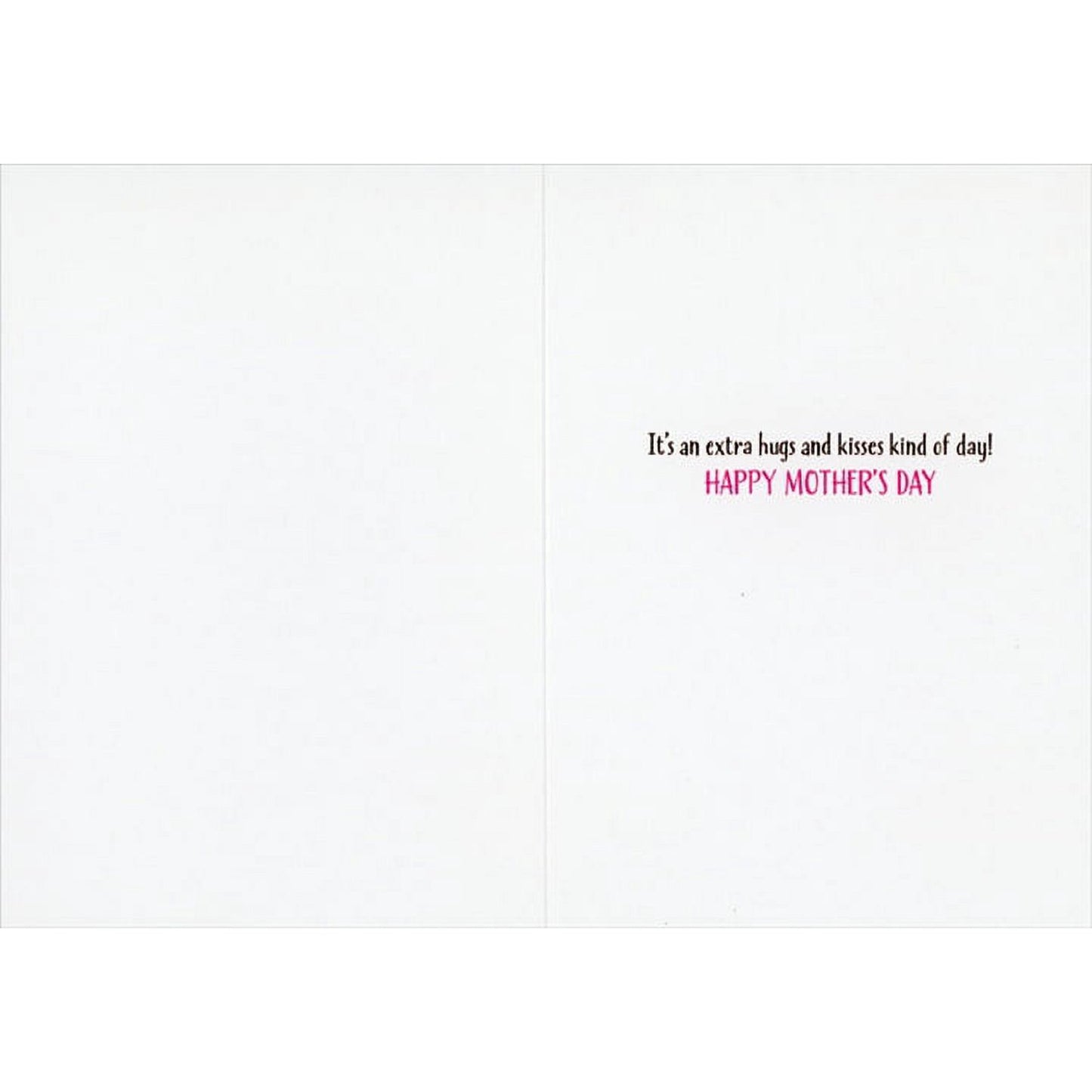 inside view of card is white with black and pink text listed in the description
