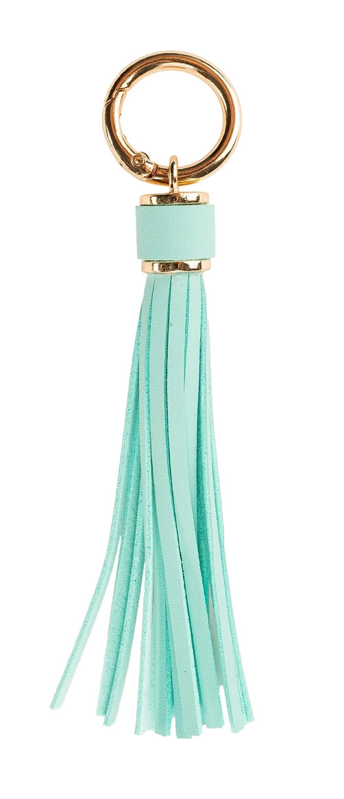 Turquoise Tassel with a g old o-ring