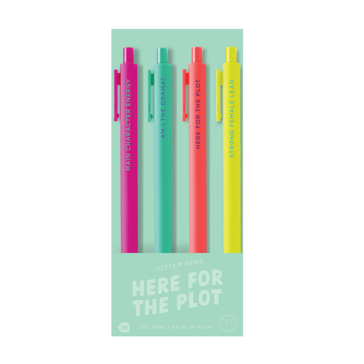 4 here for the plot jotter pens in their packaging