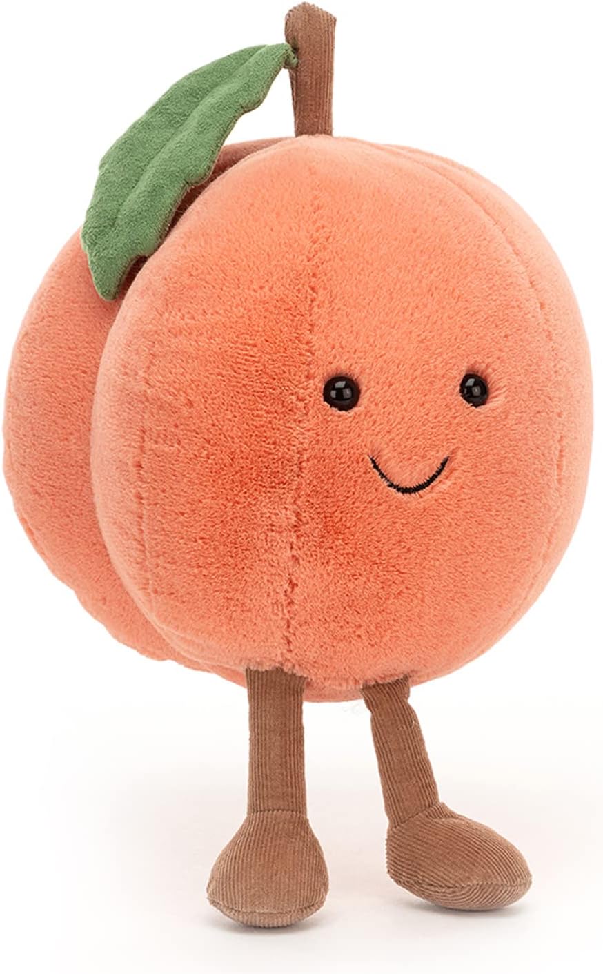 Amuseable Peach Plush Toy arranged as if standing up.