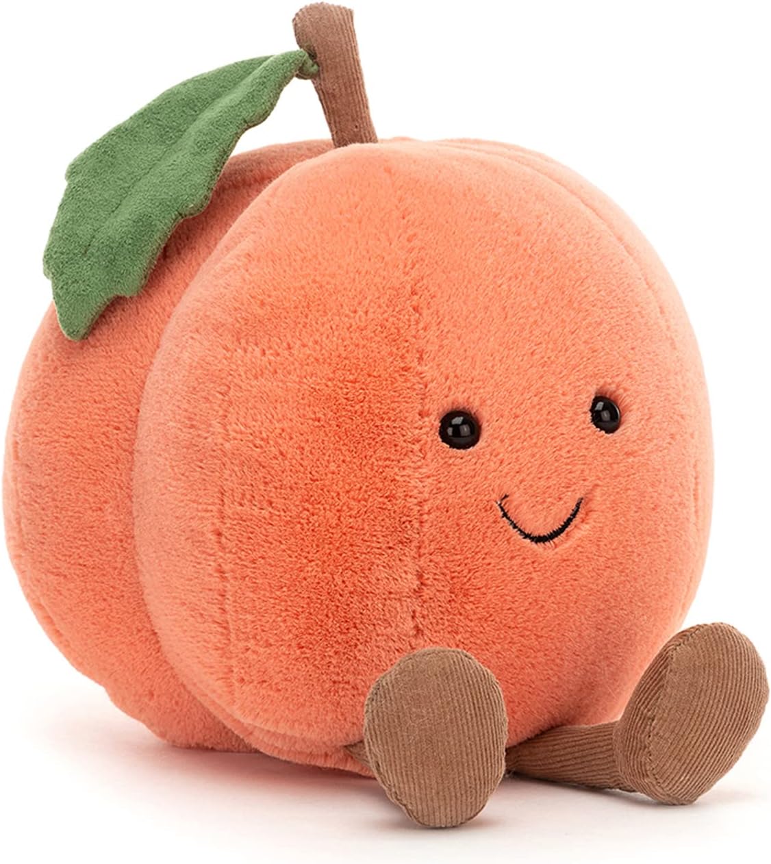 front view of Amuseable Peach Plush Toy.