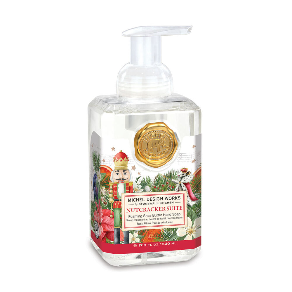 bottle of nutcracker suite foaming hand soap.