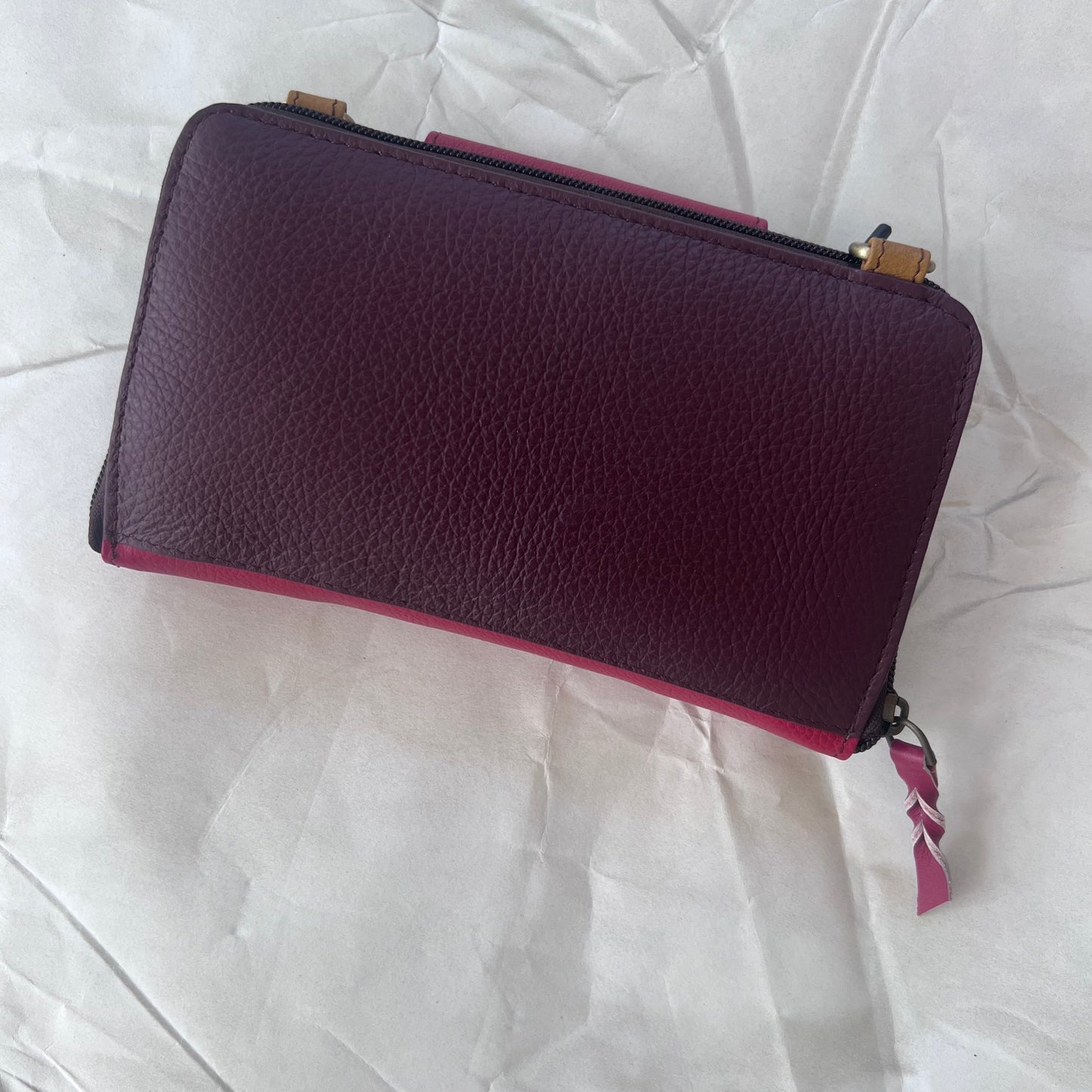 back view of red Beatrice Clutch