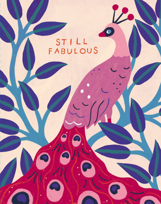 front of still fabulous card
