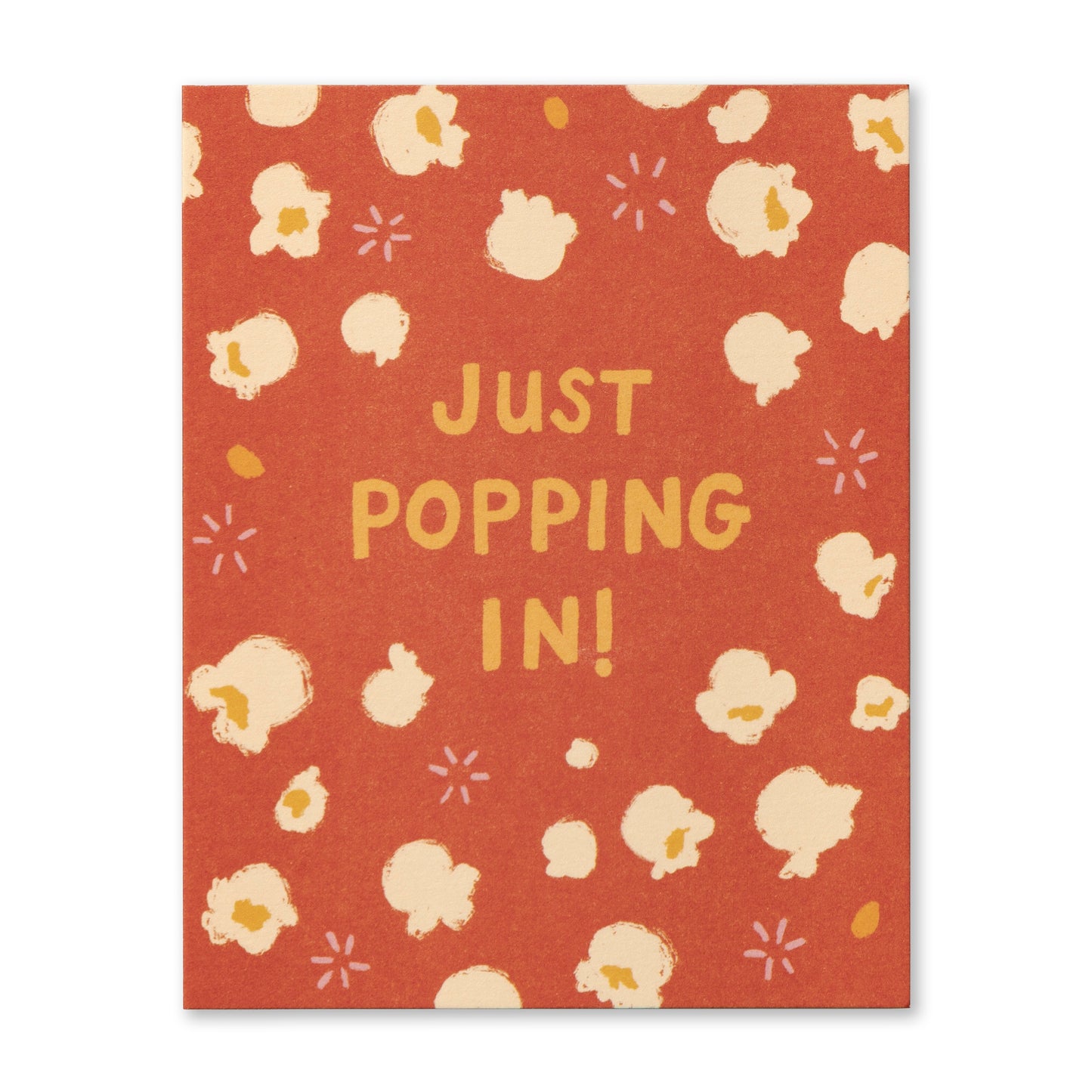 front of just poppin in card