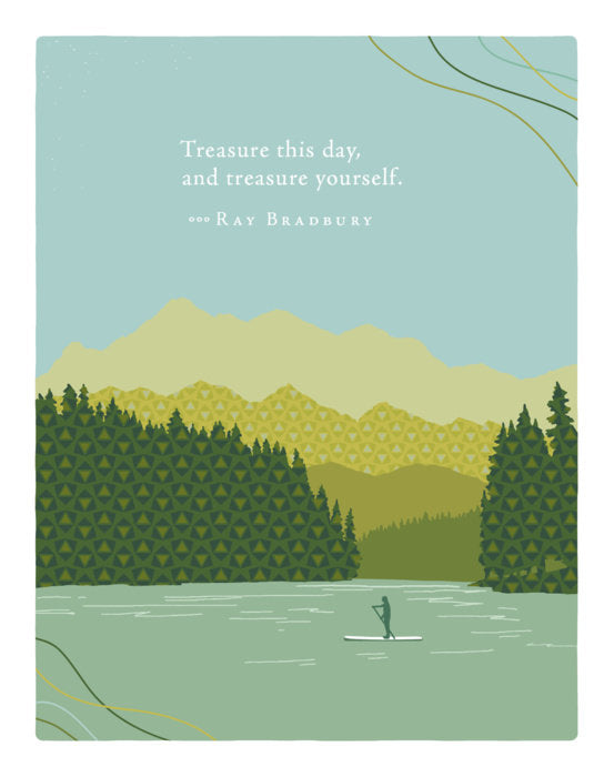 front of treasure this day card