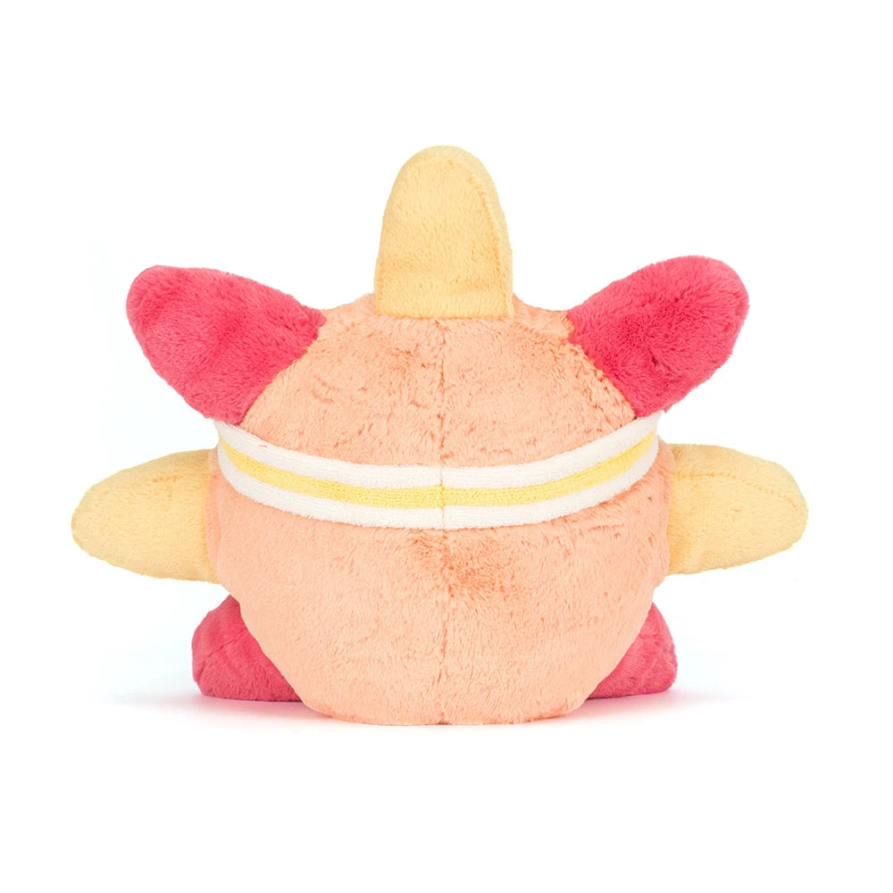 back view of Amuseables Sun Roller Skates Plush Toy