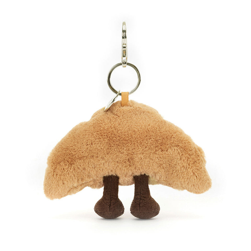 back view of Amuseable Croissant Bag Charm Plush Toy