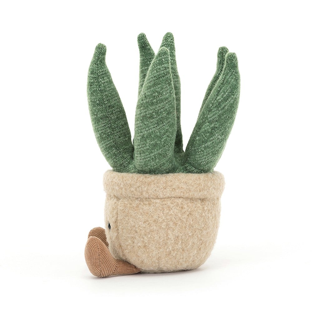 side view of Amuseable Aloe Vera Plush Toy.