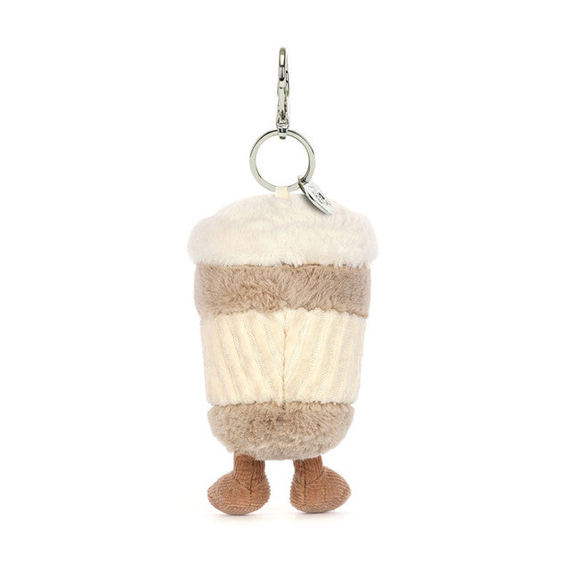 back view of Amuseable Coffee-To-Go Bag Charm Plush Toy