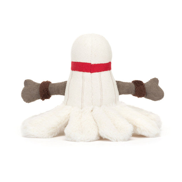 back view of Amuseables Sports Badminton Plush Toy