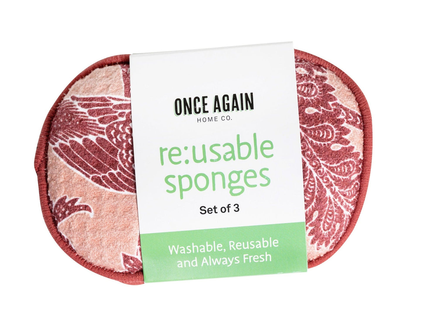 sponges in card packaging.