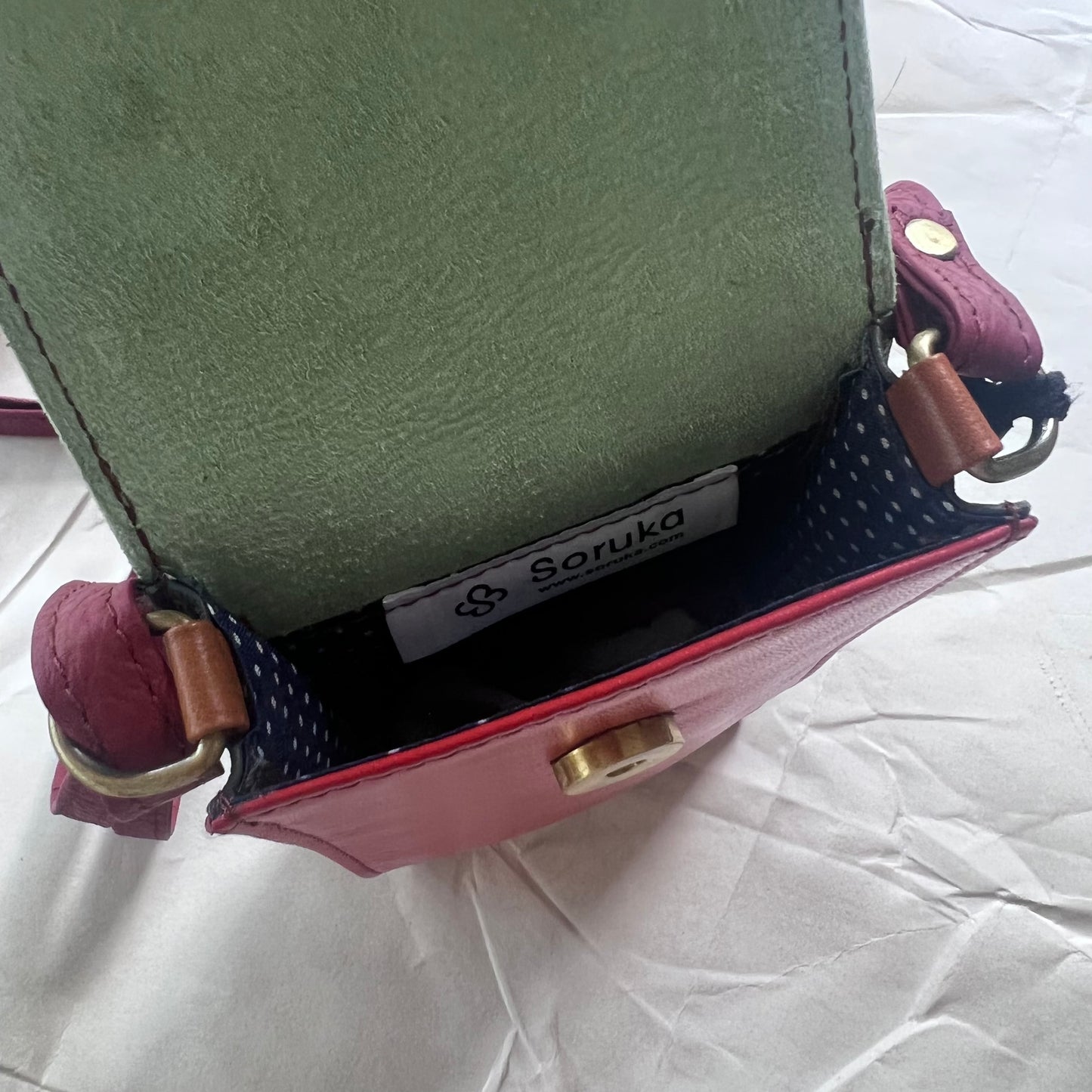 interior view of Miley Phone Bag