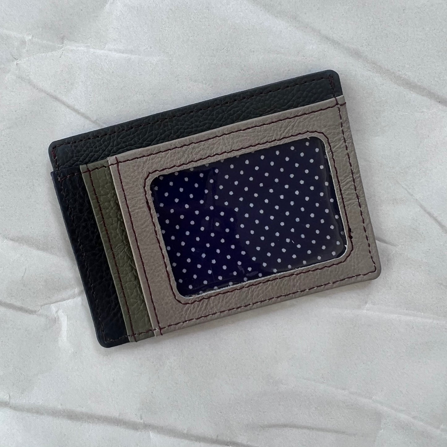 other side of driftwood Axel Card Slot Wallet