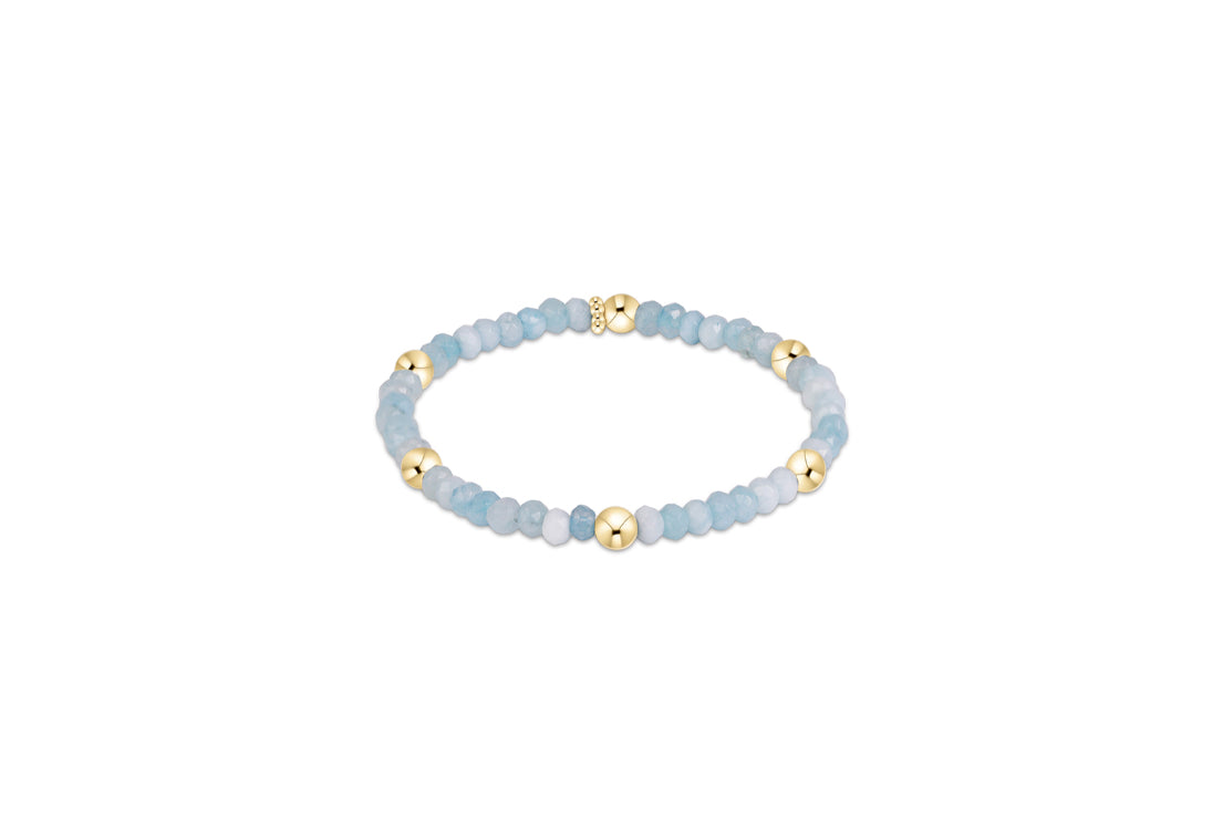 the Extends Presence Gemstone 4mm Bracelet, Aquamarine