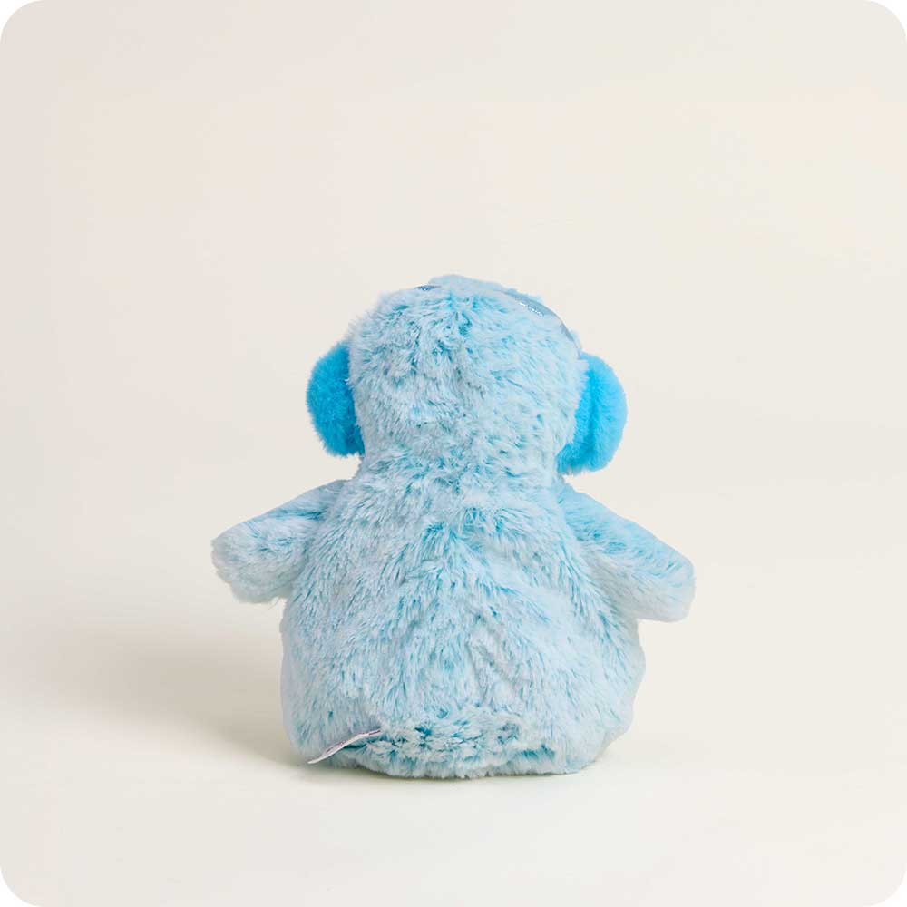 back view of Frosty Blue Penguin Plush Toy