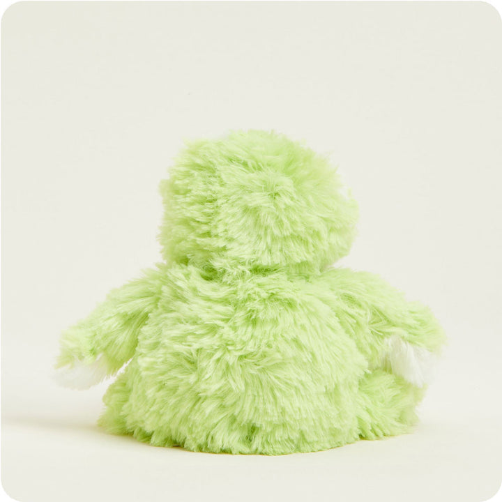 back view of frog junior plush toy