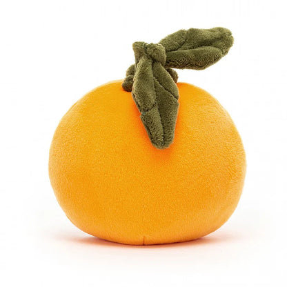 back view of Fabulous Fruit Orange Plush Toy.