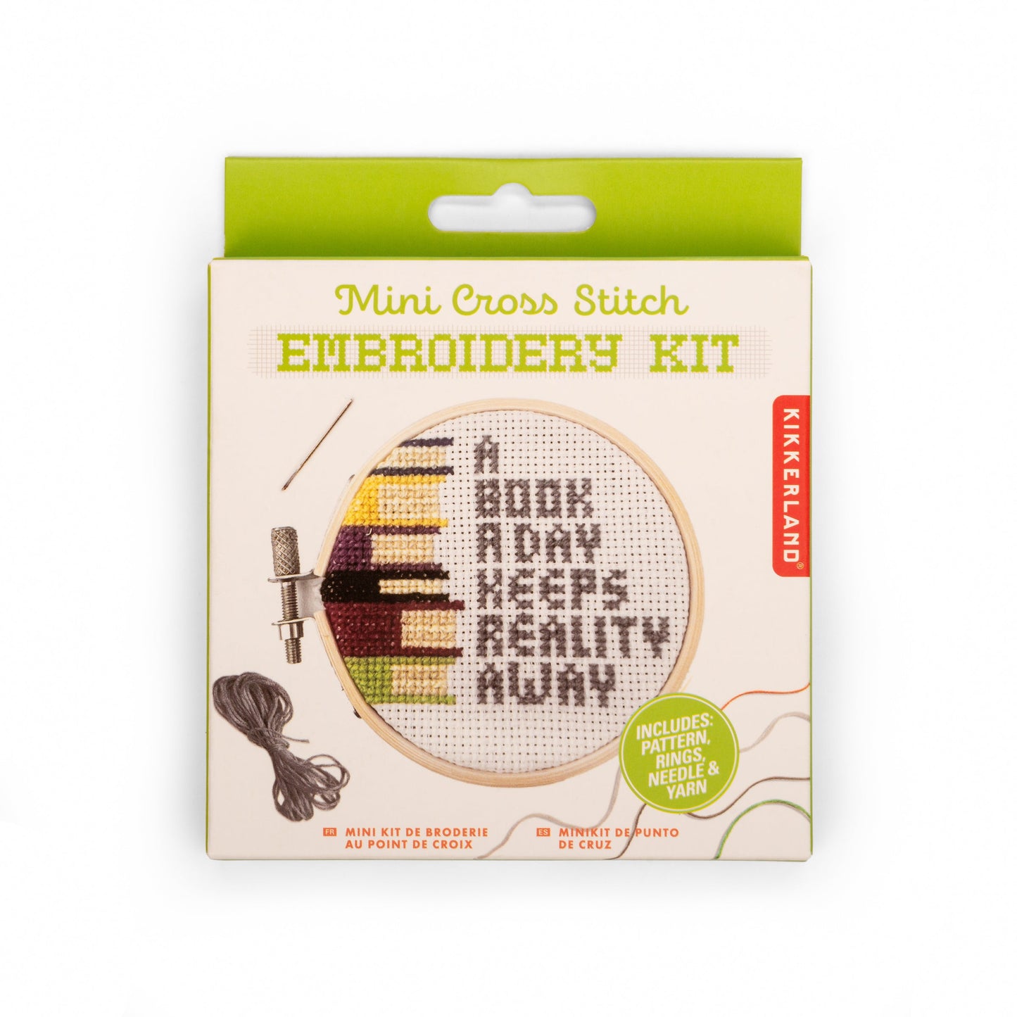 box for books embroidery kit