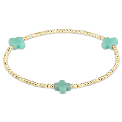 signature cross gold pattern, mint