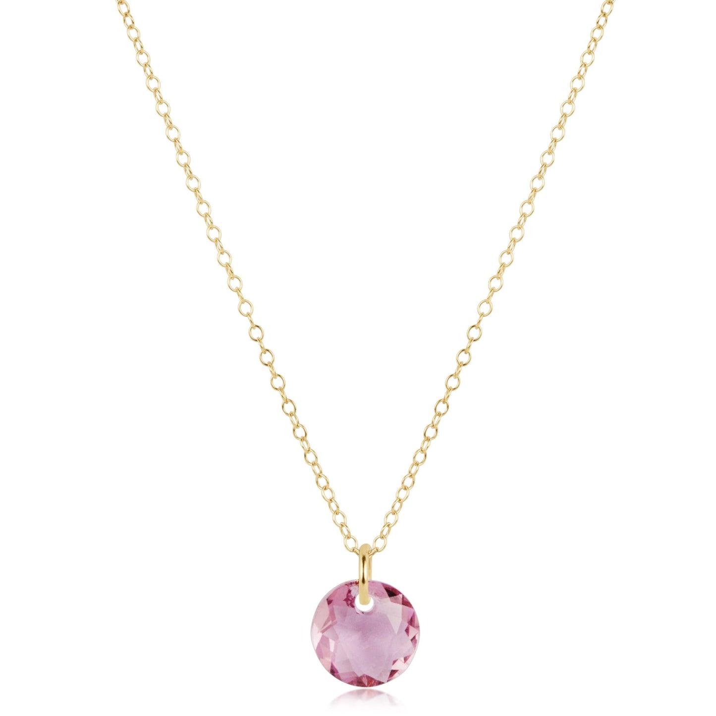 16" Necklace Gold Reflection Small Charm 2