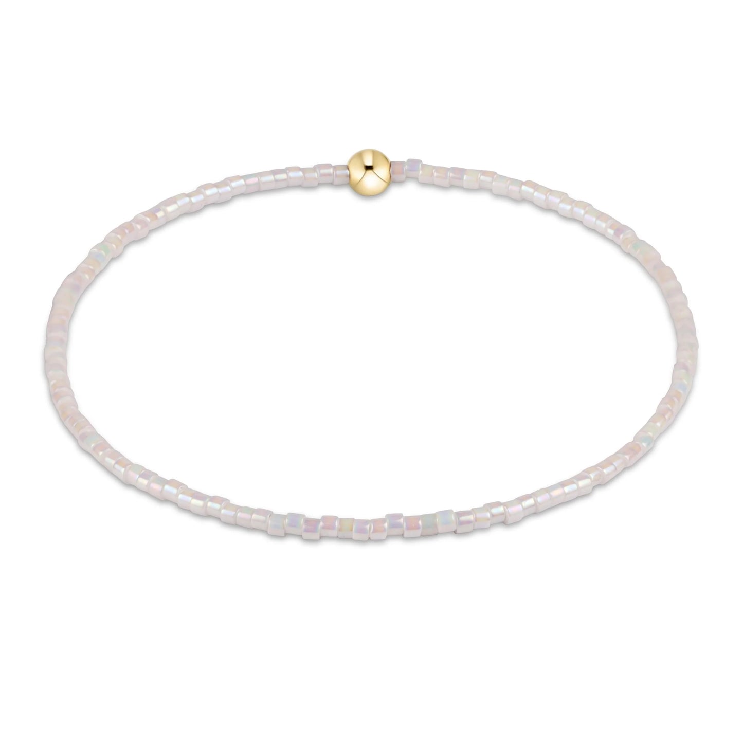 enewton hope classic bracelet in silky white on a white background