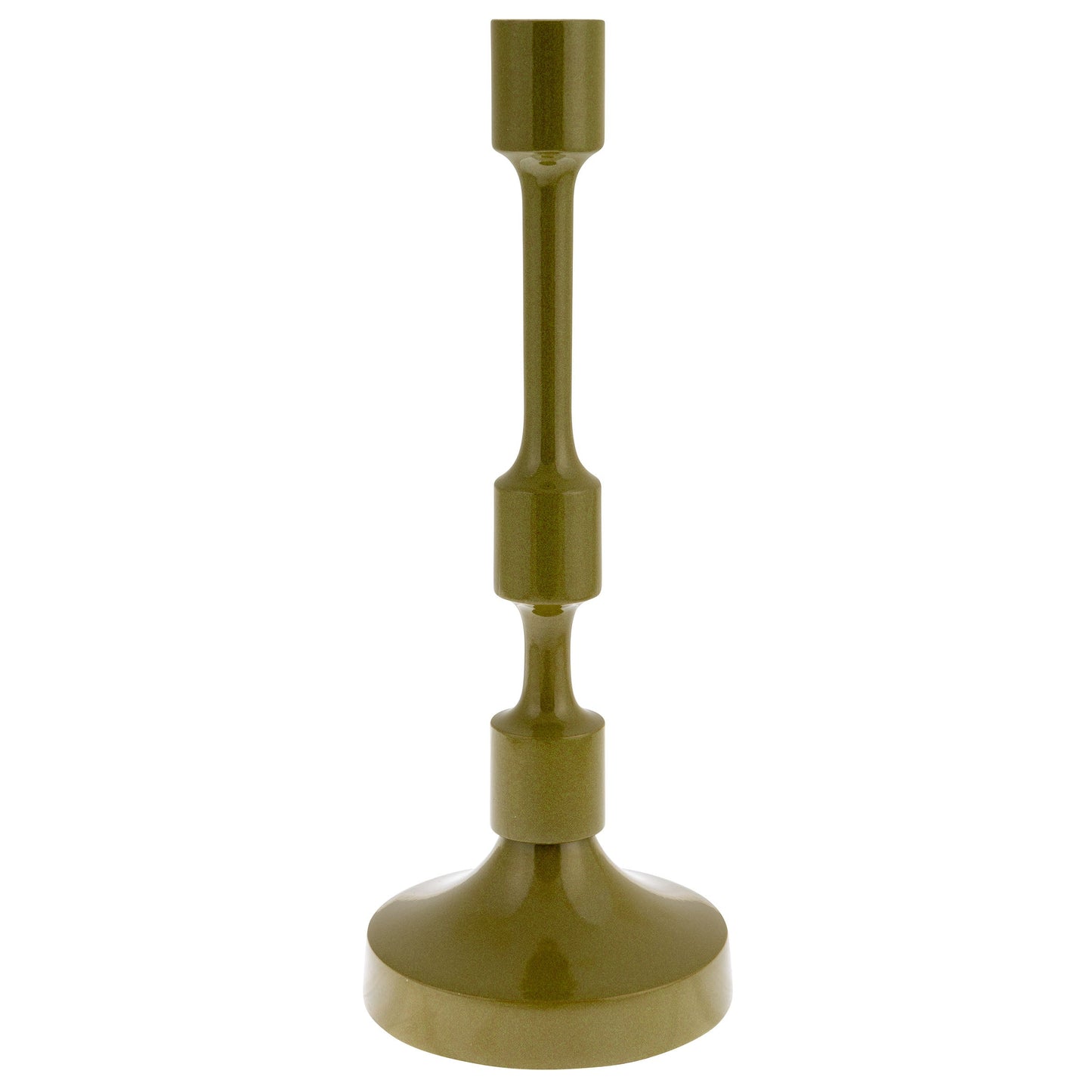deep green large taper holder on a white background.