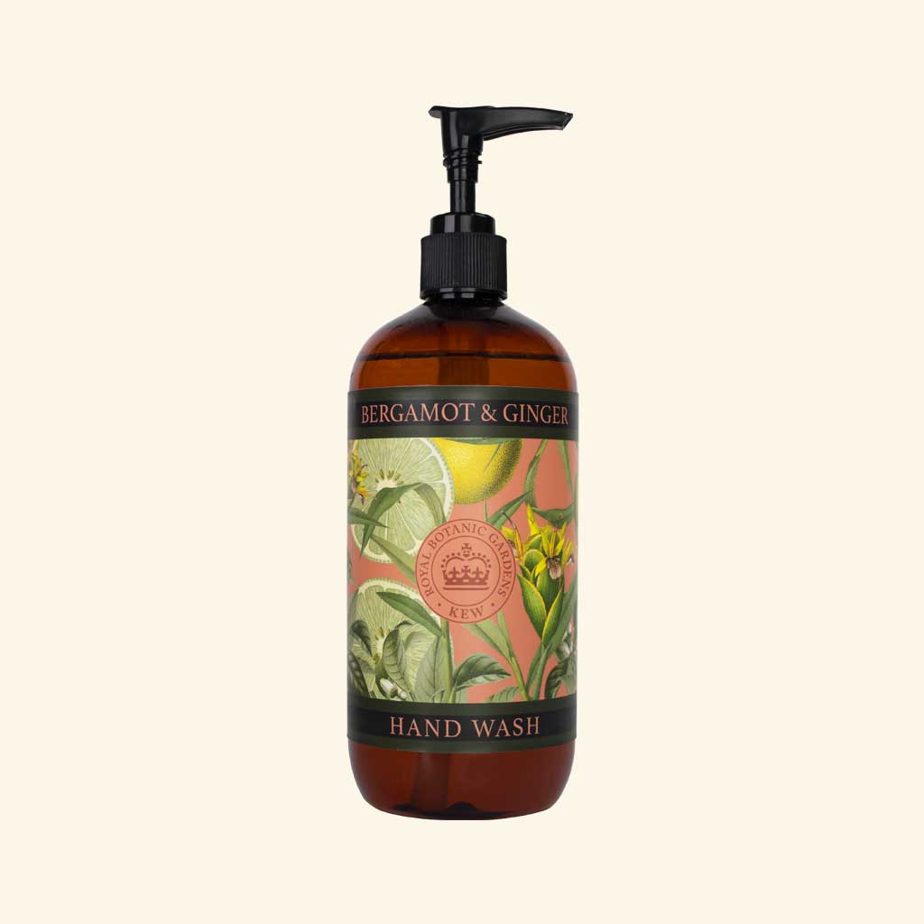 soap bottle on an ivory background