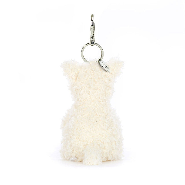 back view of Munro Scottie Dog Bag Charm Plush Toy
