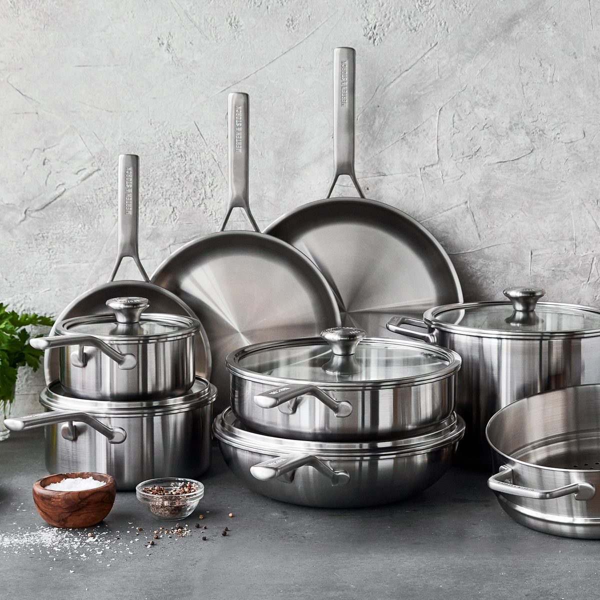 Merten & Storck Stainless Steel 14-Piece Cookware Set: Unleash Culinary Magic!