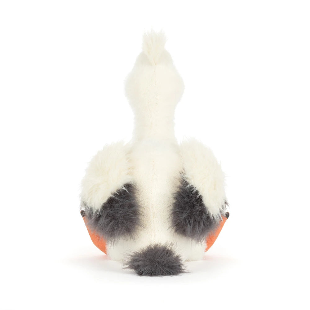 back view of Keli Pelican Plush Toy