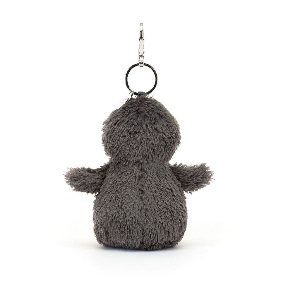 back view of Peanut Penguin Bag Charm Plush Toy