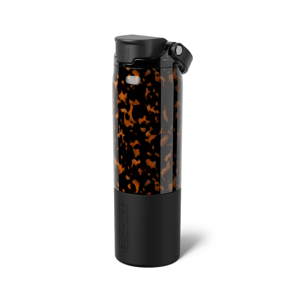 rise 25 ounce water bottle in the tortoise shell pattern