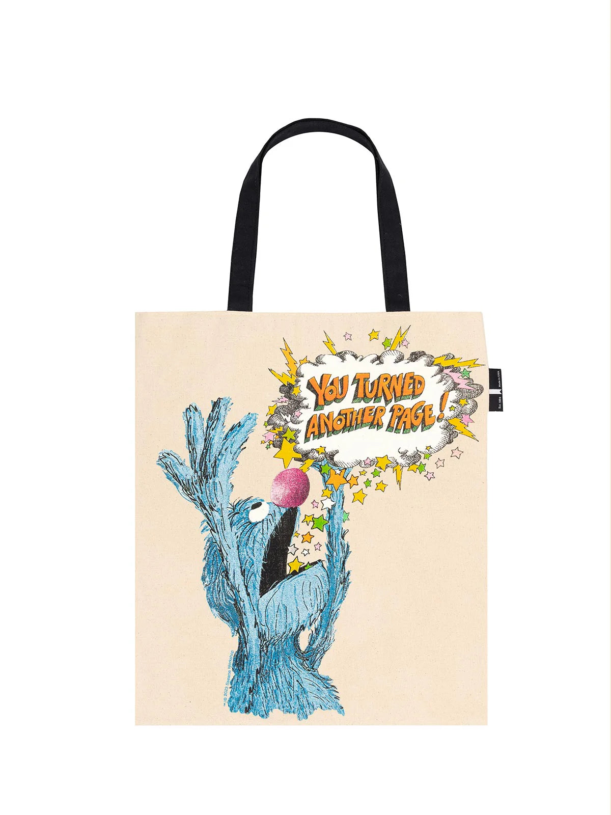 sesame street character with angry speech bubble and text that says "you turned the page"