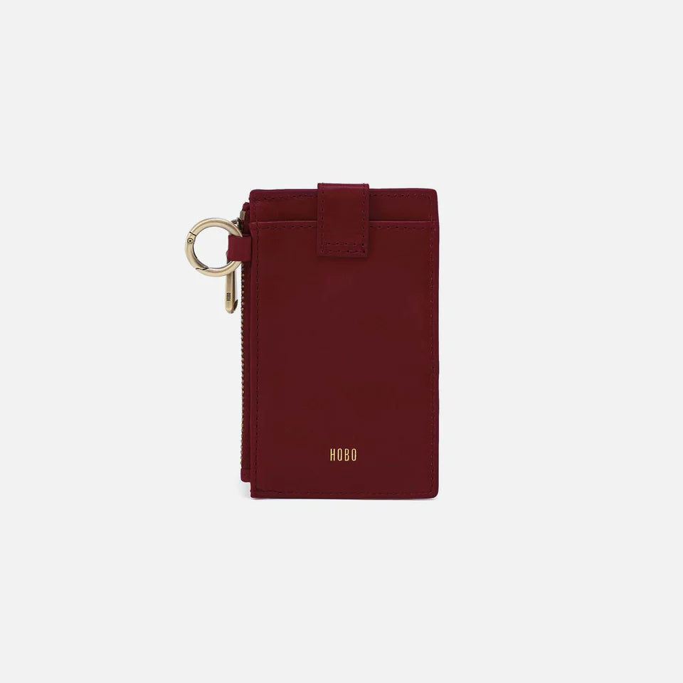 back view of saddleberry Ring Credit Card Wristlet